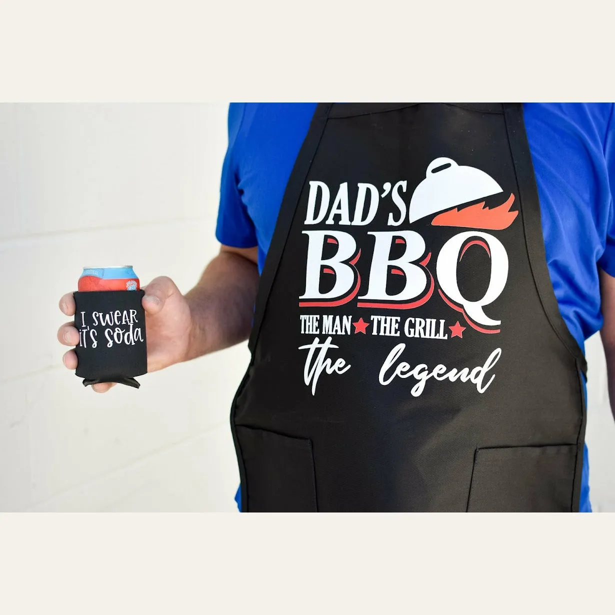 Dad's BBQ Black Apron