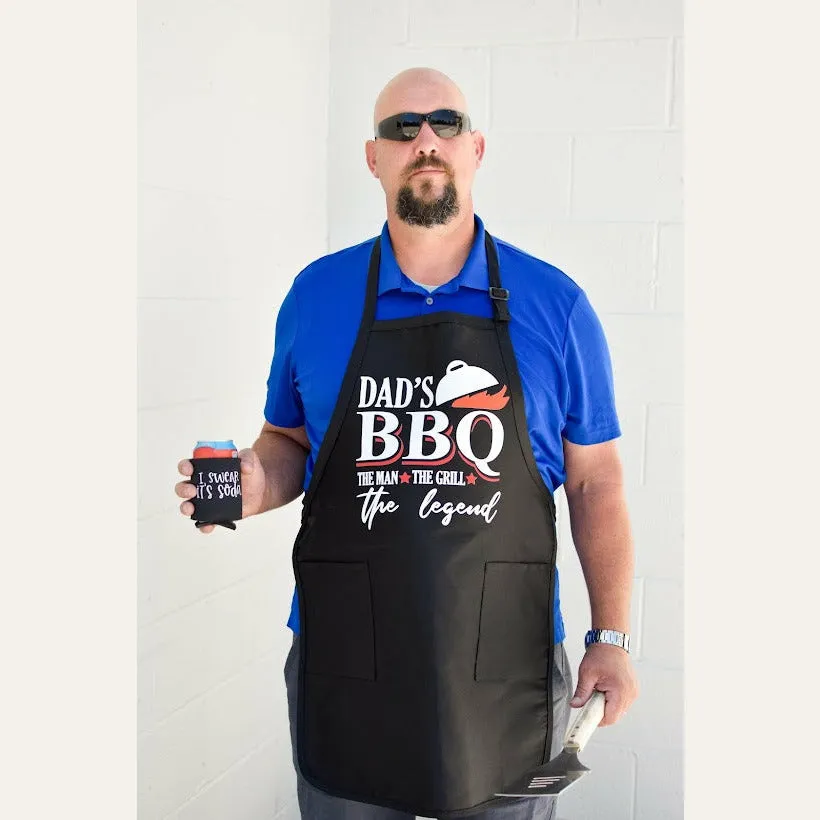 Dad's BBQ Black Apron