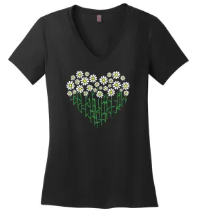 Daisy Heart V-neck