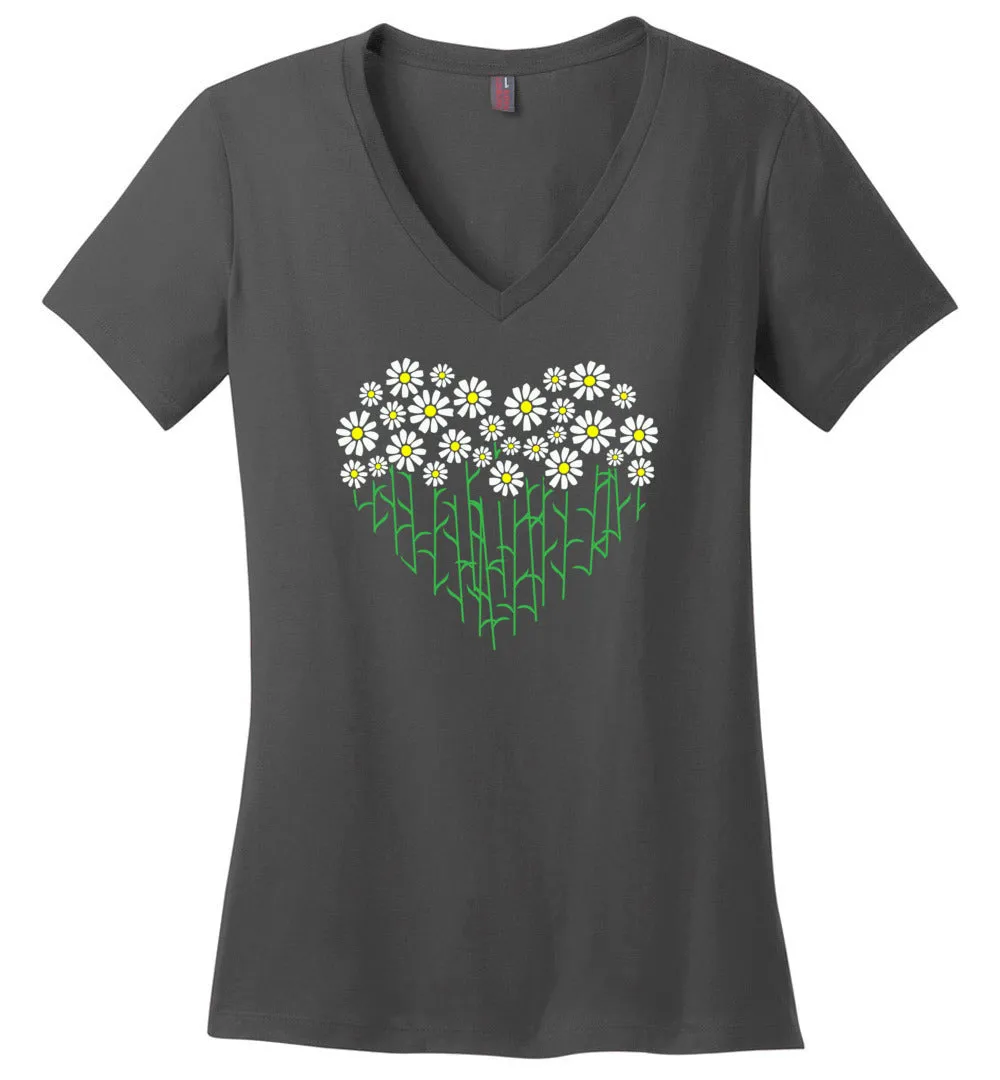 Daisy Heart V-neck