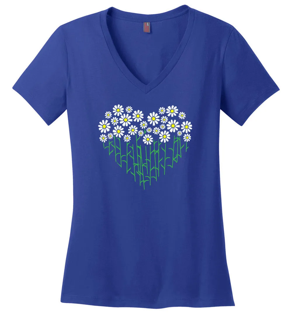 Daisy Heart V-neck