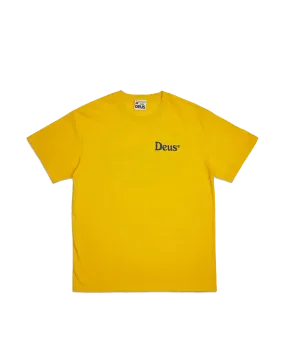 DEUS EX MACHINA T-SHIRT SLOW BURN FREESIA YELLOW