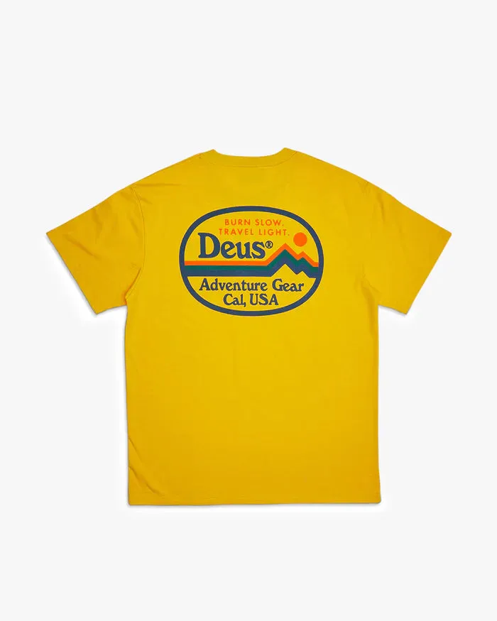 DEUS EX MACHINA T-SHIRT SLOW BURN FREESIA YELLOW