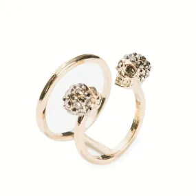 Double Open Twin Ring, Gold