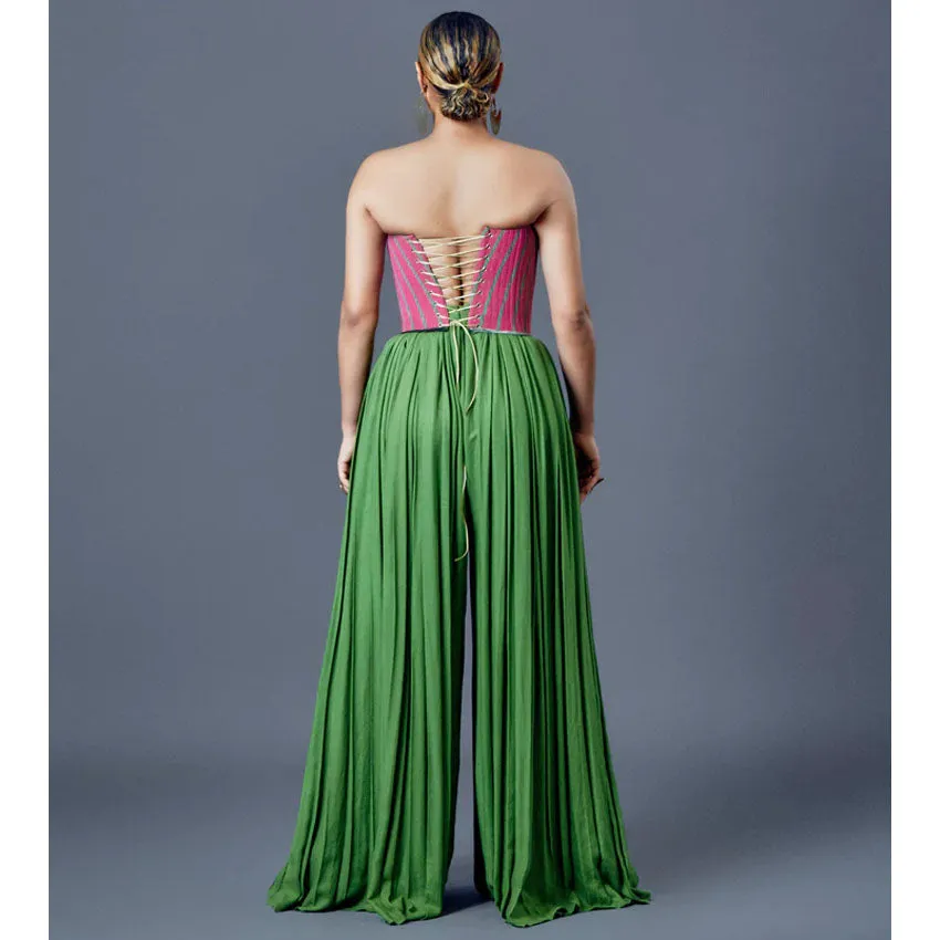 Duaba Serwa Kaori Corset with Palazzo Pants