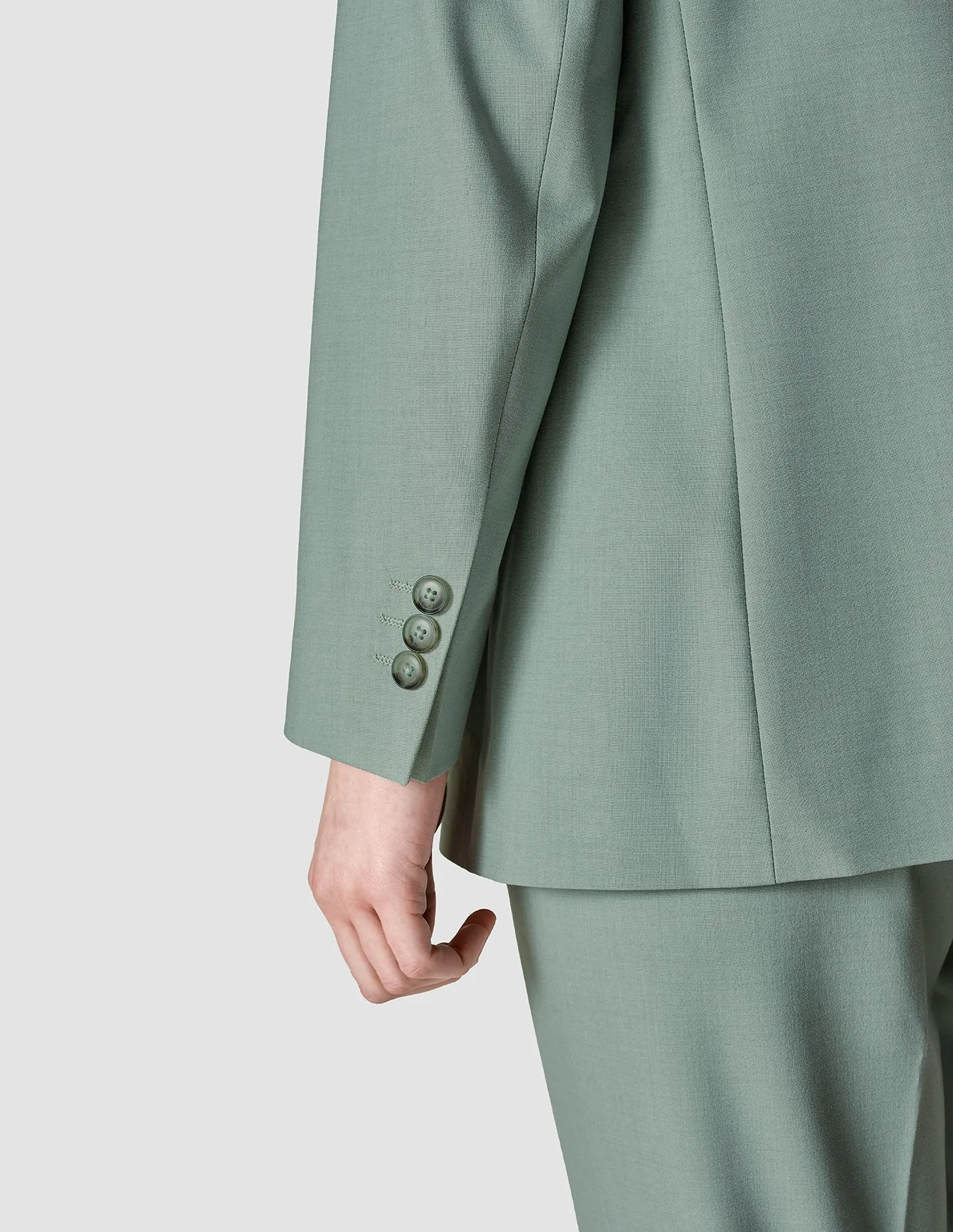 Essential Blazer Calm Green Melange