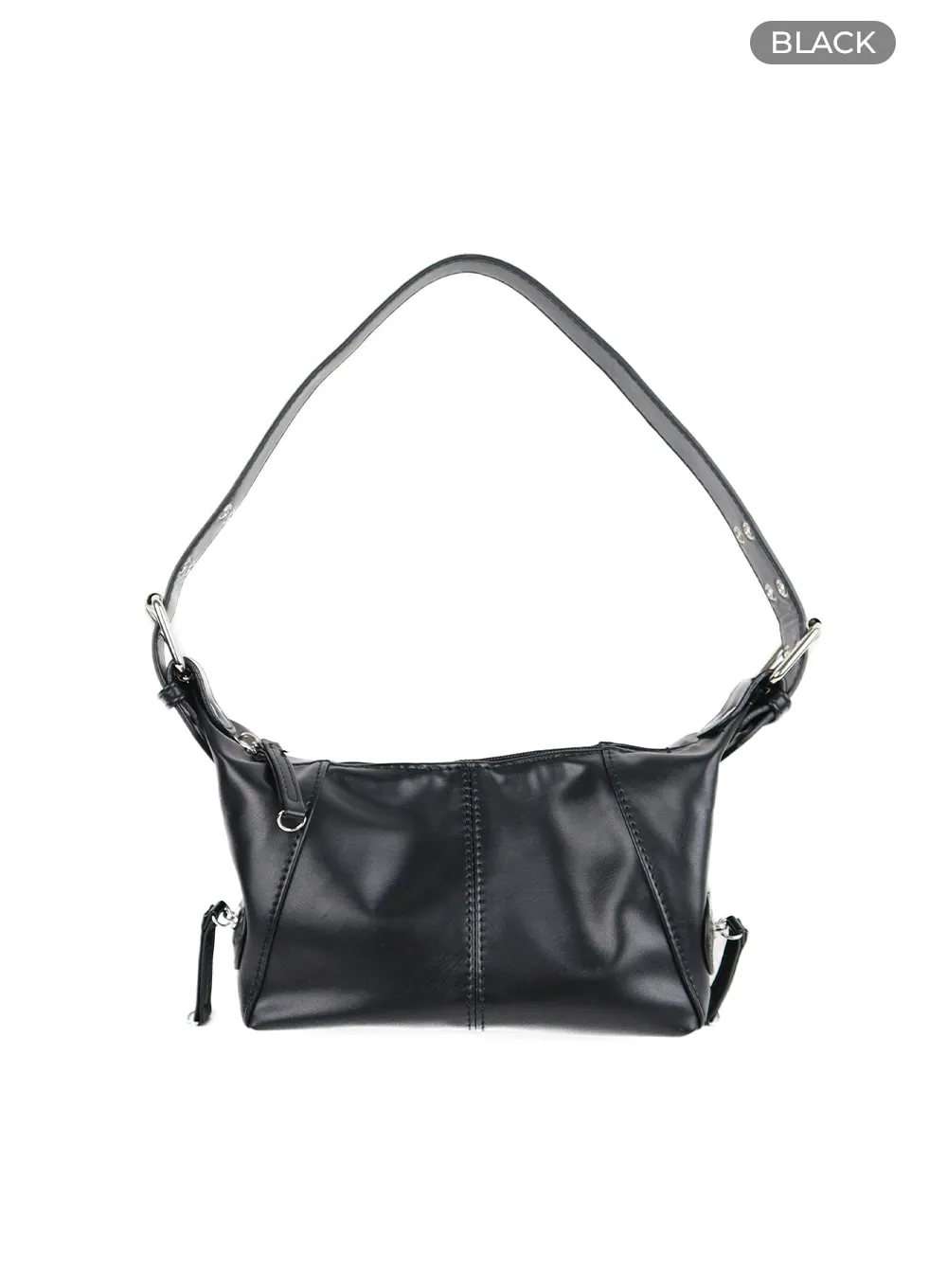 Faux Leather Shoulder Bag IF423