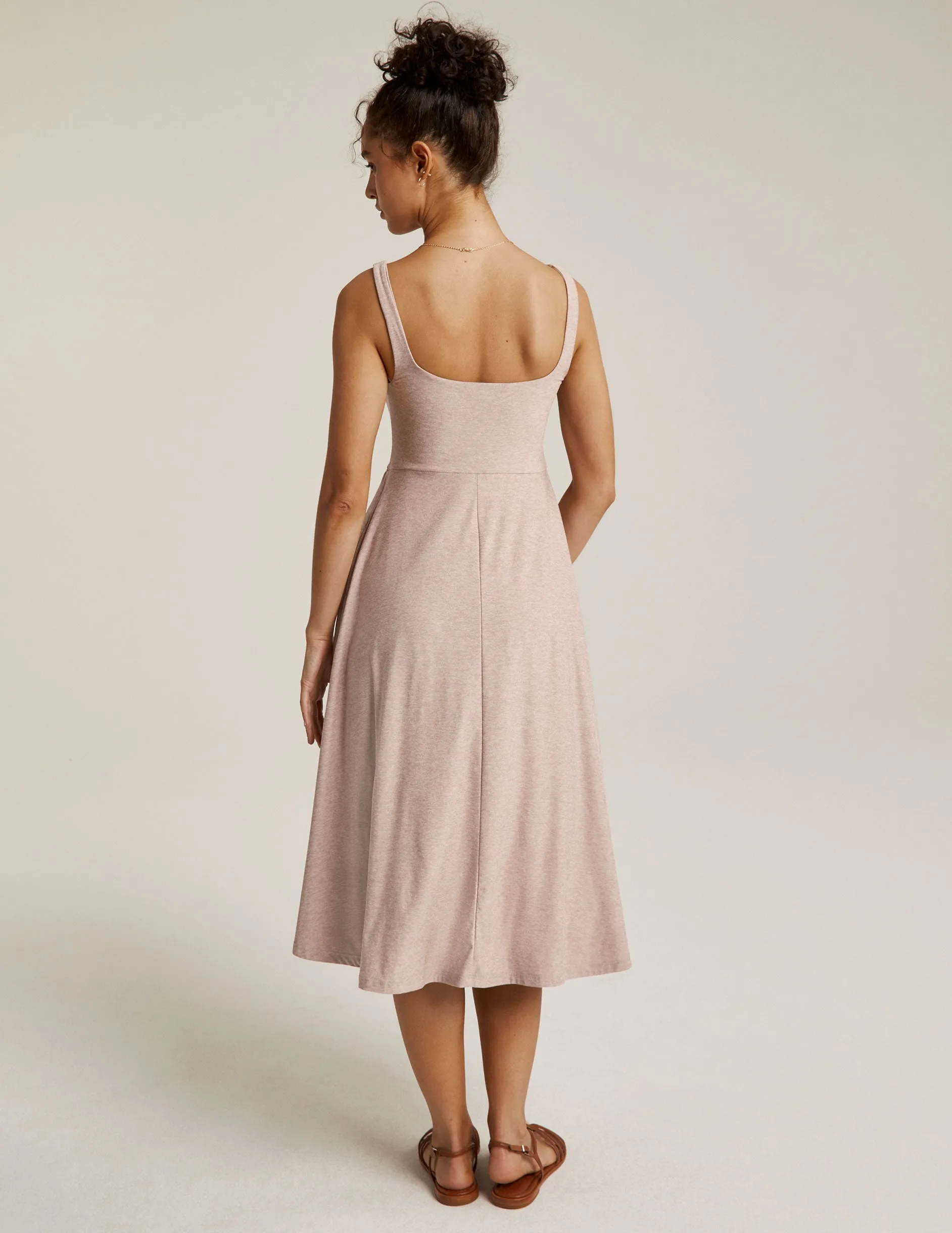 Featherweight At The Ready Square Neck Dress