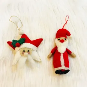 Felted Santa Claus Ornament