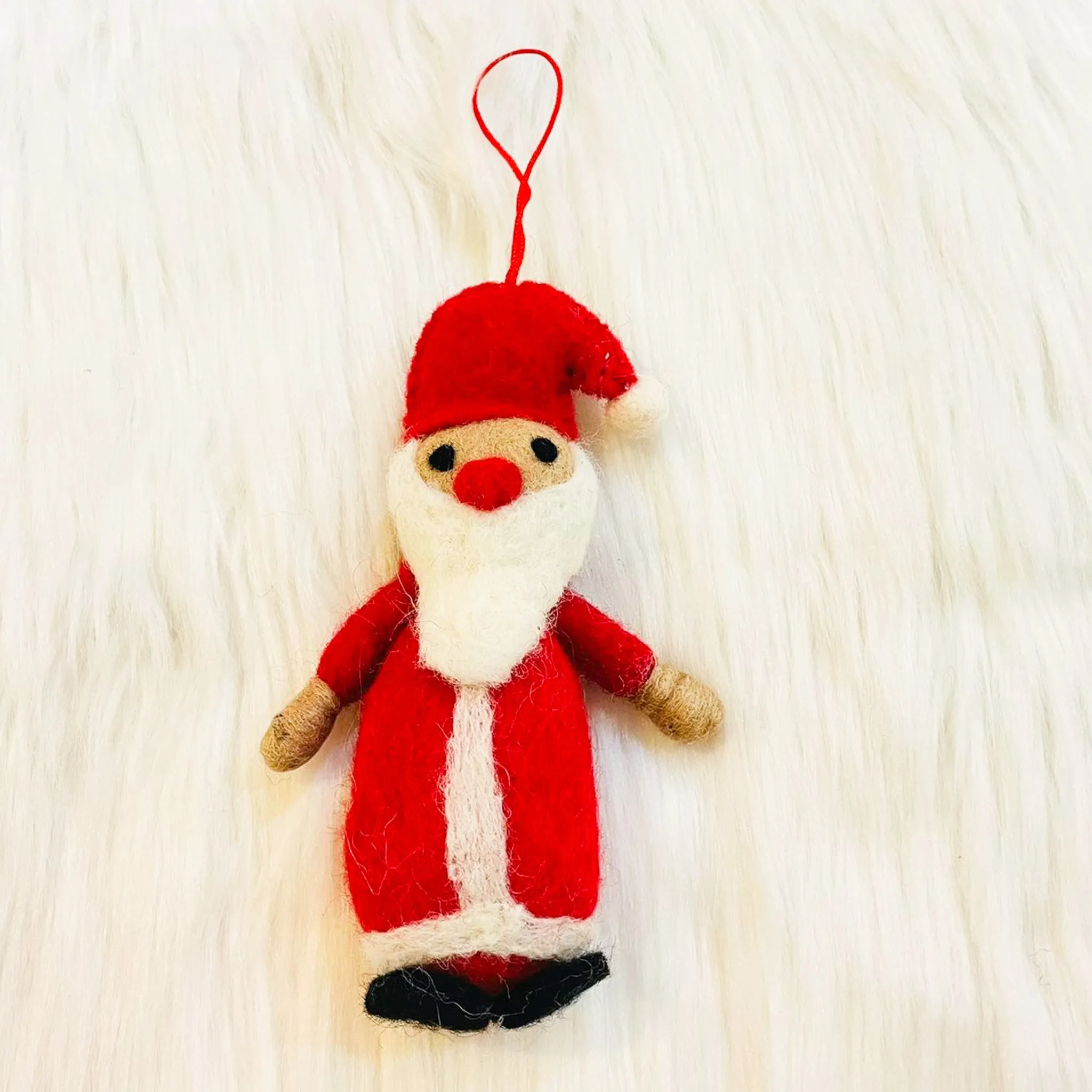 Felted Santa Claus Ornament