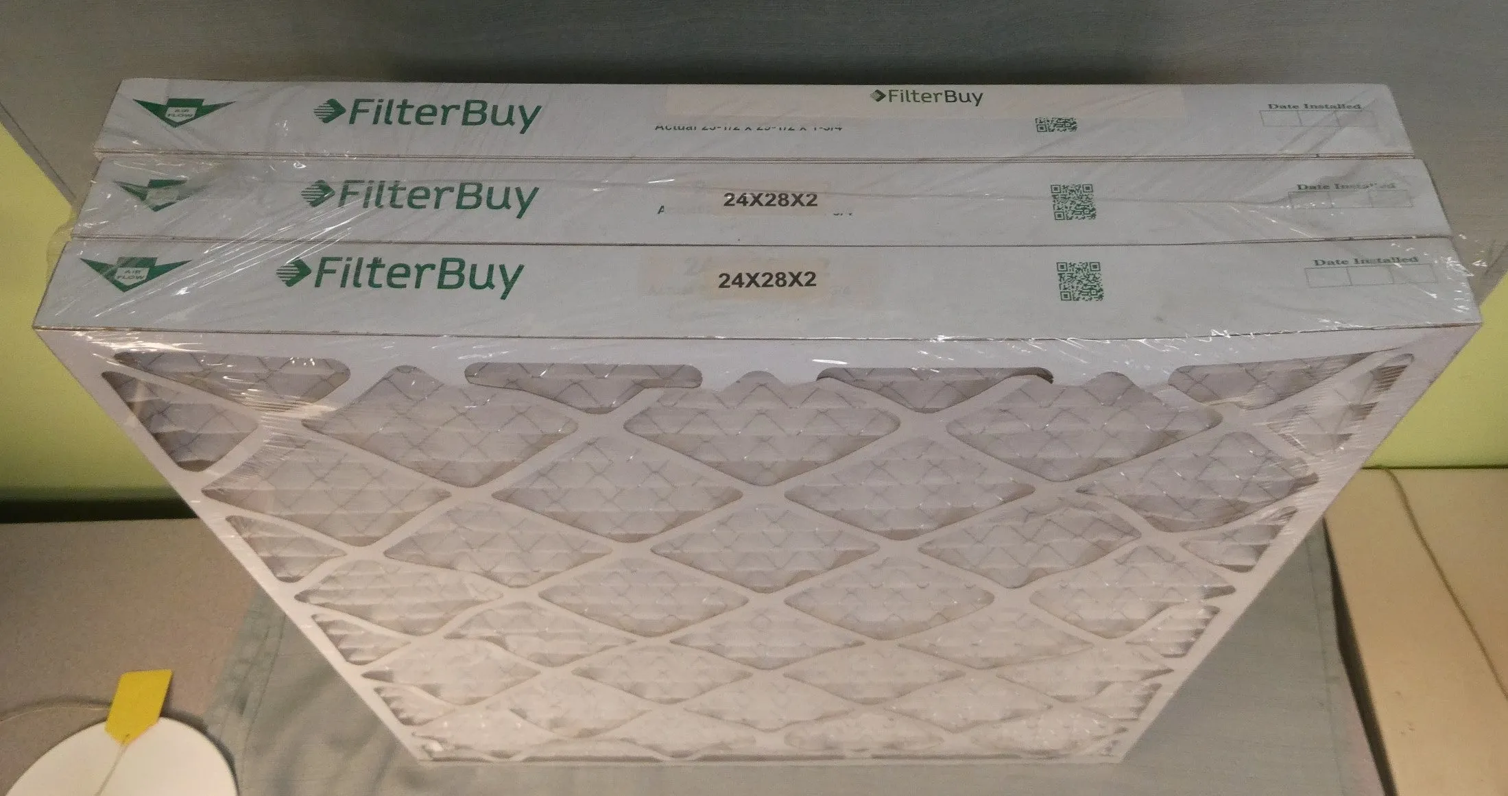 FilterBuy MERV Pleated Air Filters 24" x 28" x 2" - Pack of 3 - Brand New!