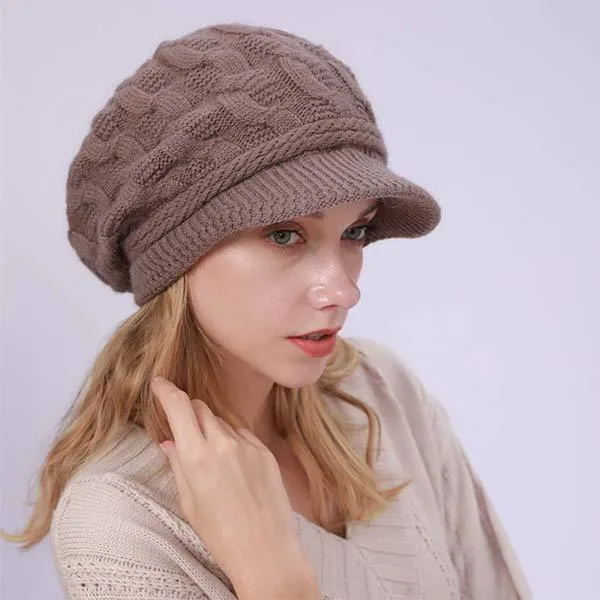 Fleece Warm Wool Beret 75851326C