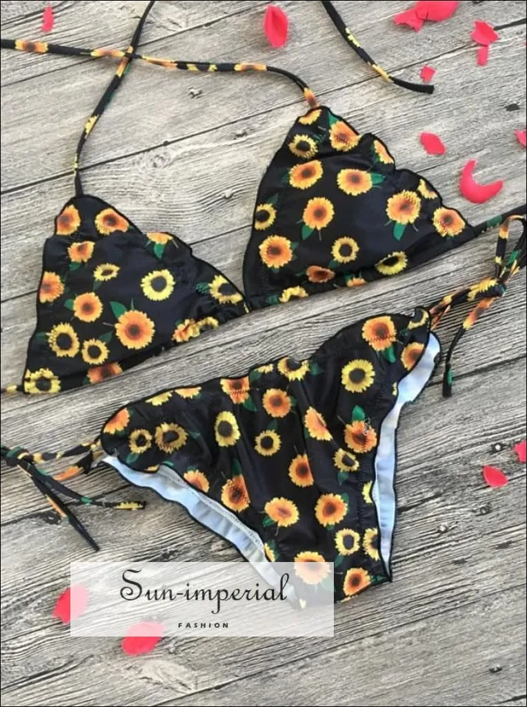 Floral Print Bikinis new Swimwear Women Swimsuit Beach Brazilian Bikini Set