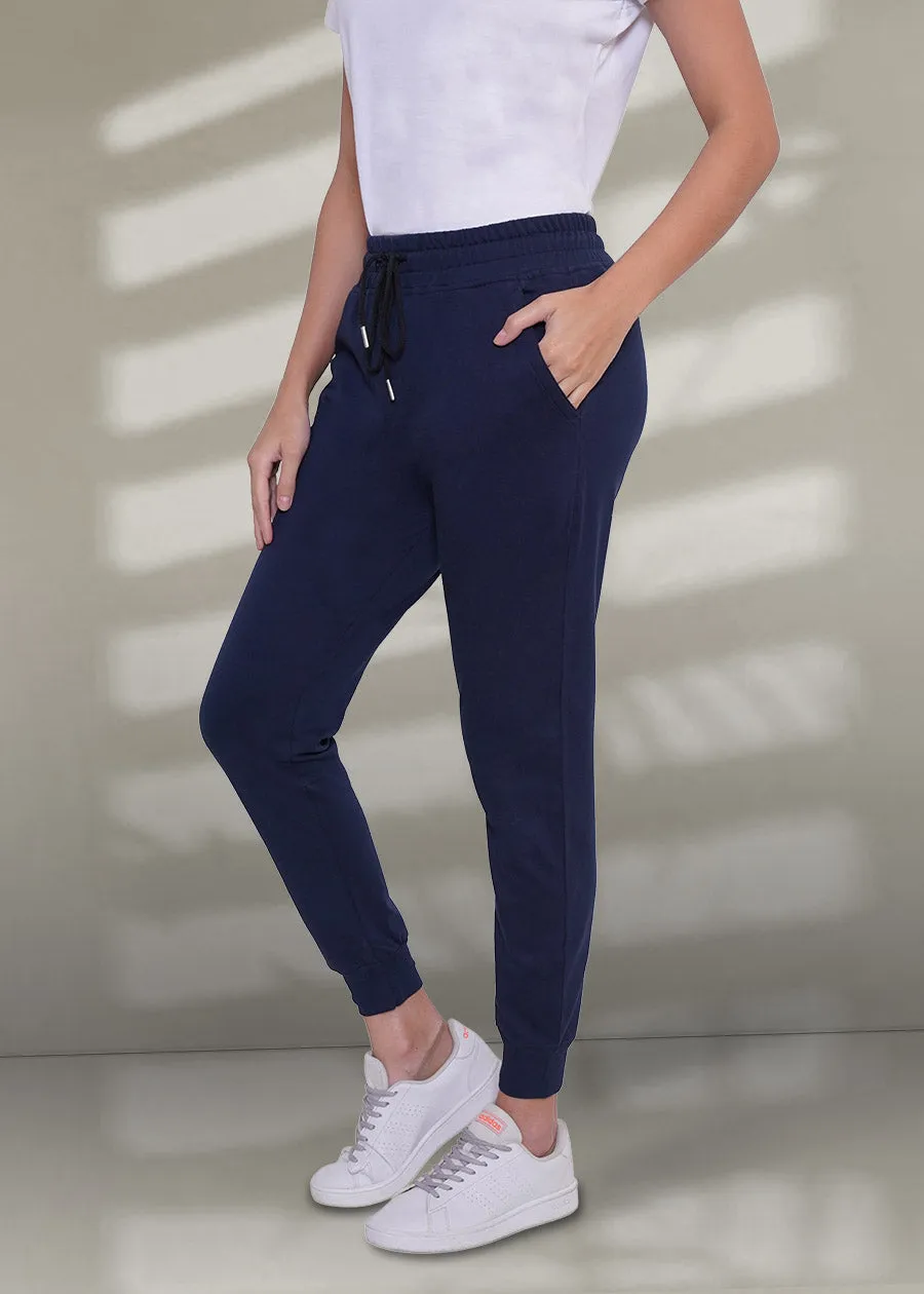 French Terry Jogger for Women: Classic Navy