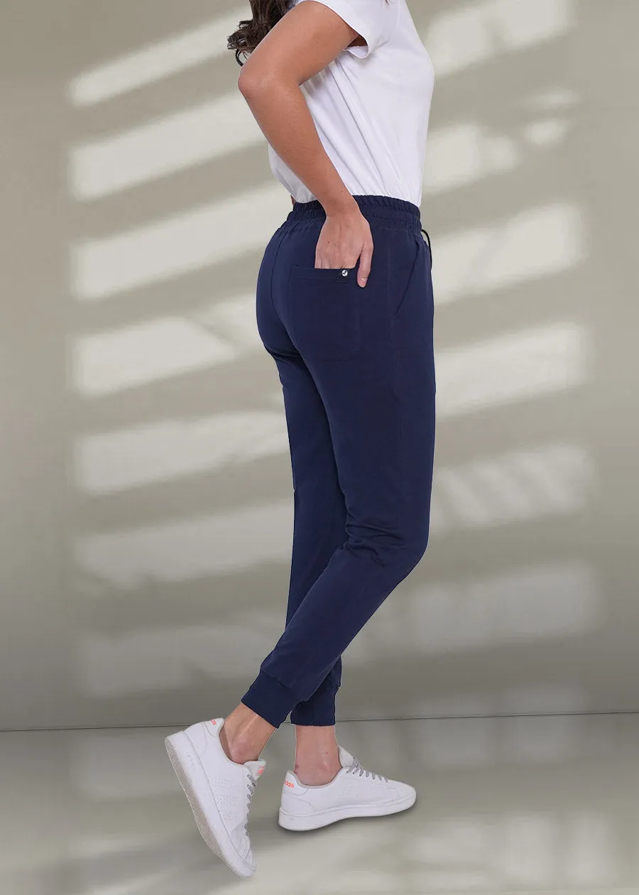 French Terry Jogger for Women: Classic Navy