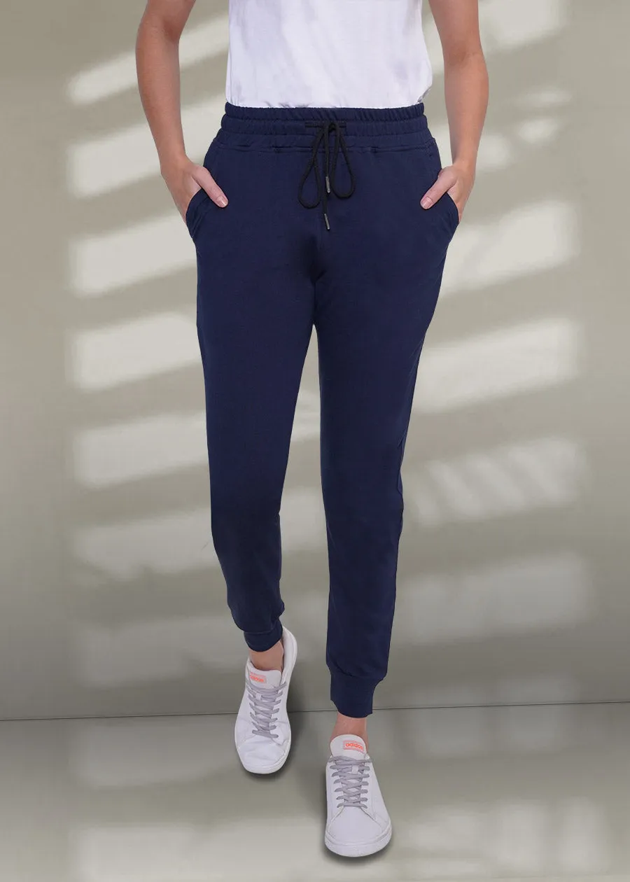 French Terry Jogger for Women: Classic Navy