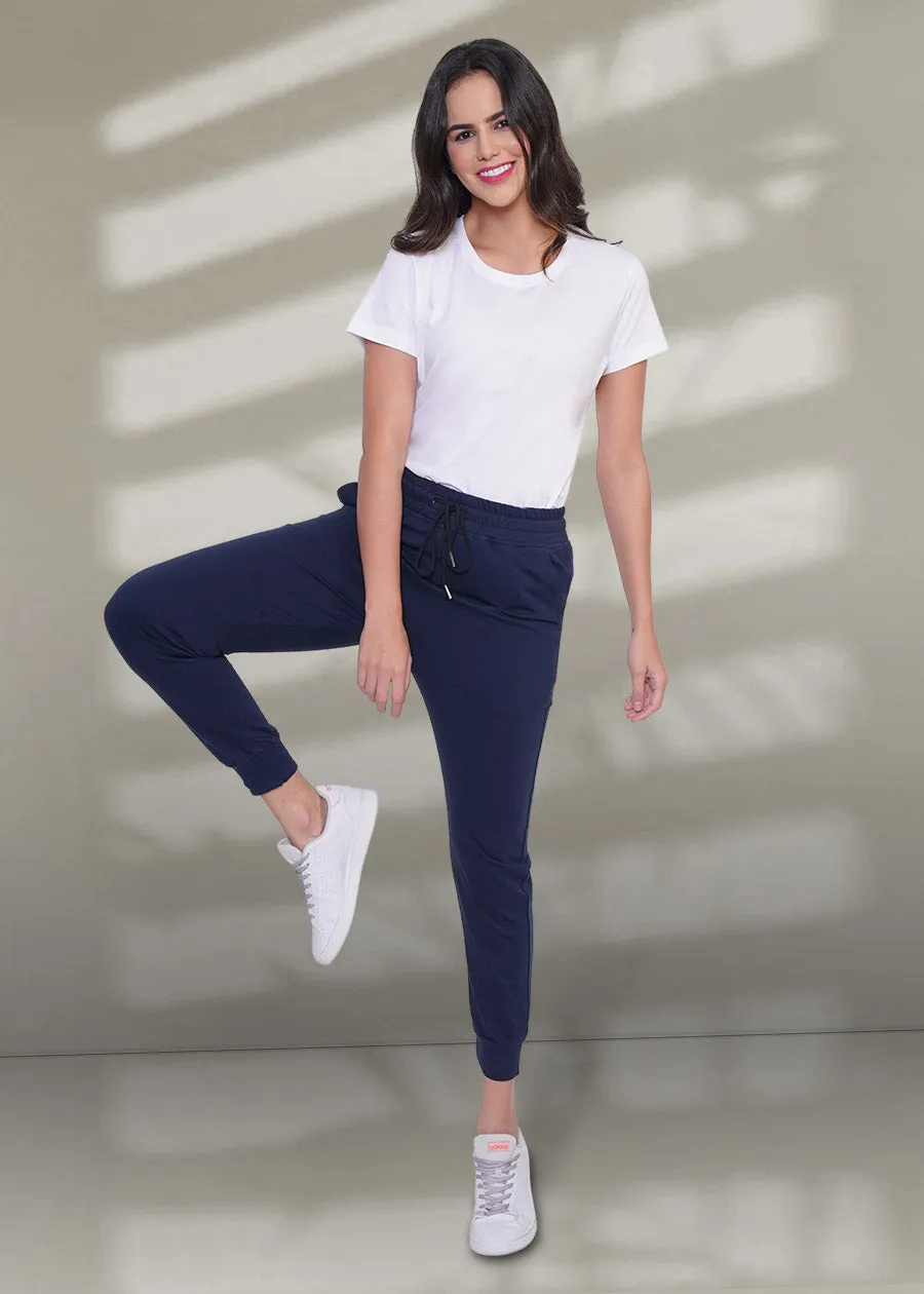 French Terry Jogger for Women: Classic Navy