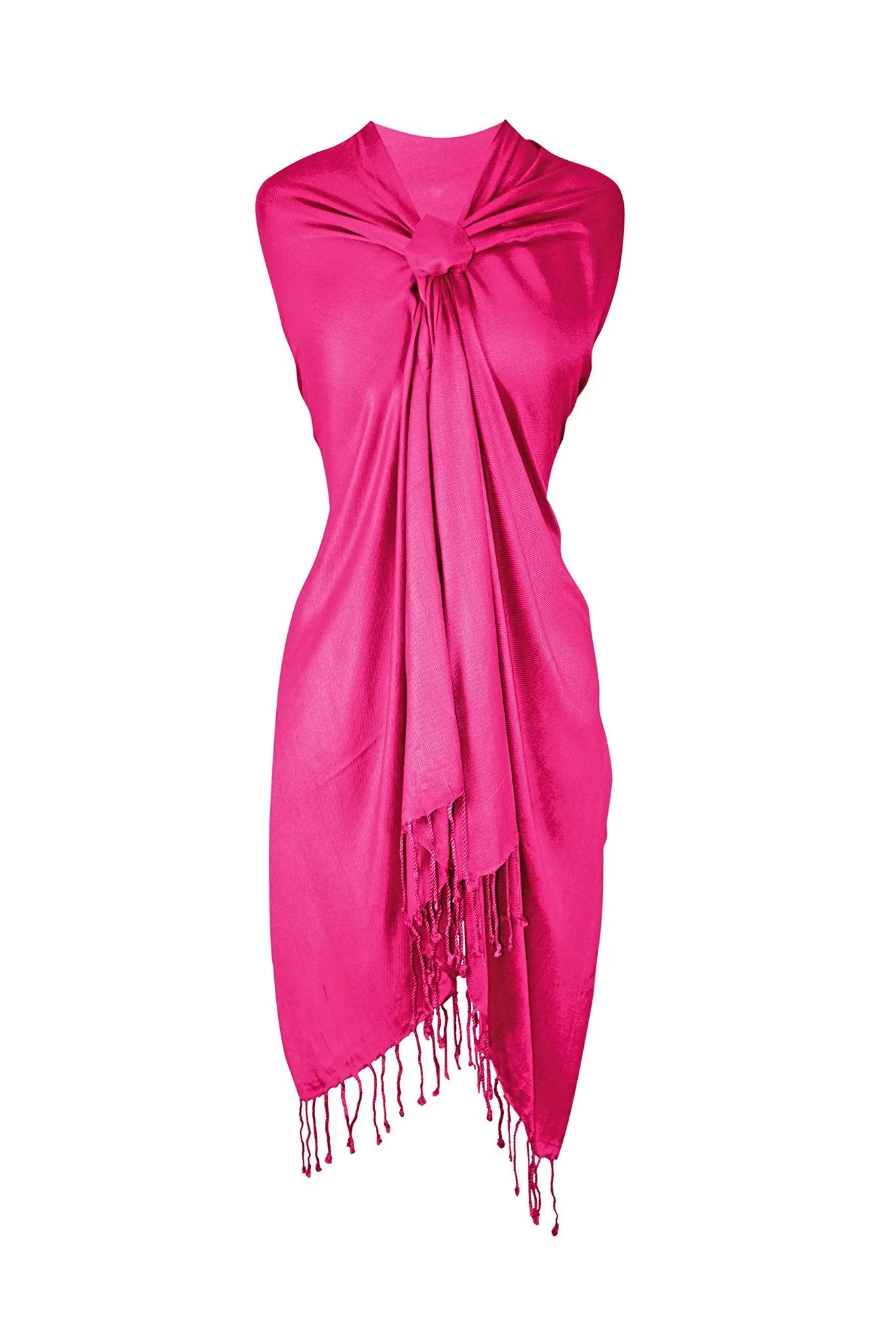 Fuchsia Pashmina Shawl Wrap Scarf