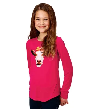 Girls' Jersey Knit Long Sleeve Tee