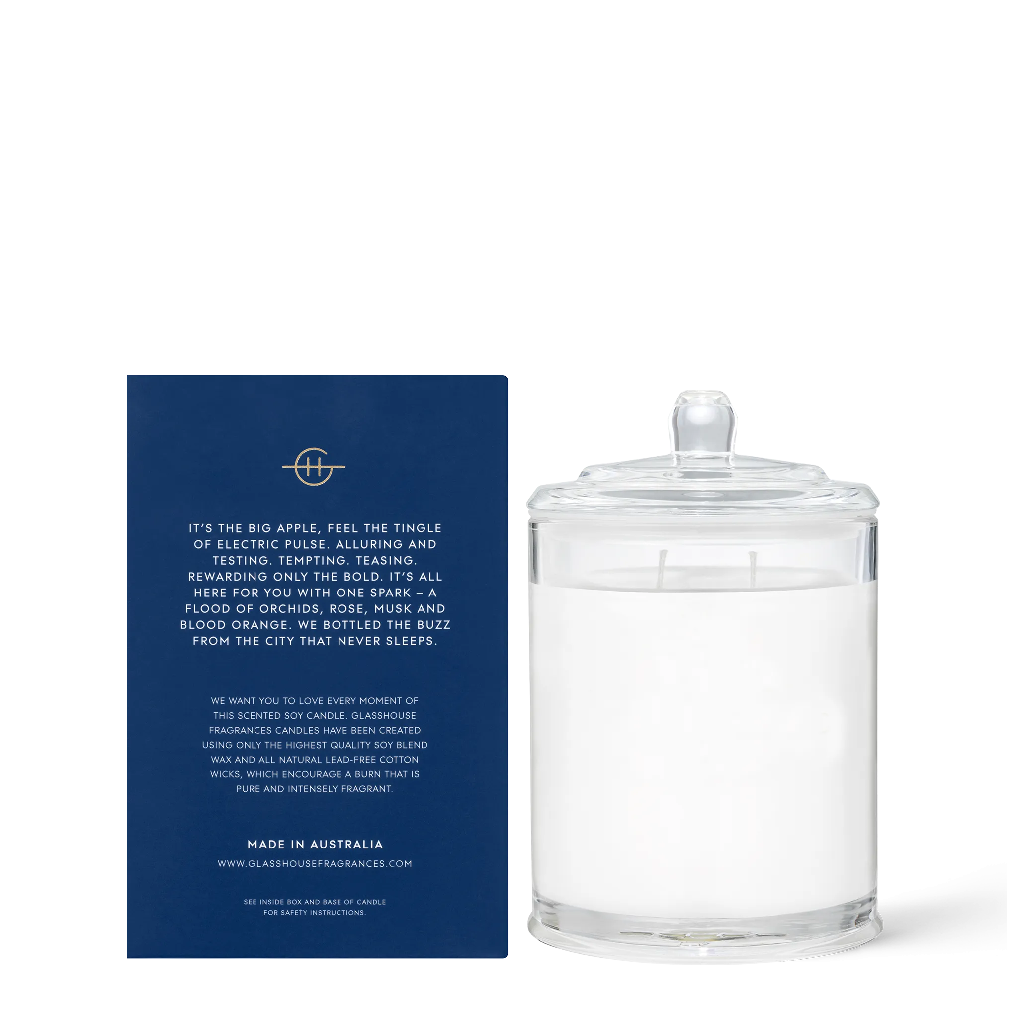 GLASSHOUSE 380g Candle I'LL TAKE MANHATTAN