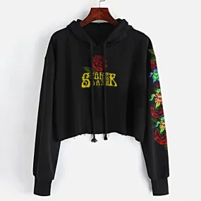 Grateful Dabs Crop Top Hoodie