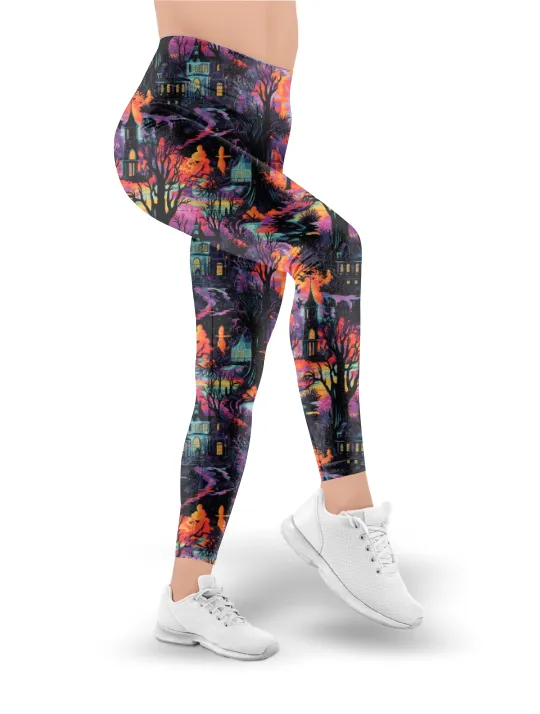 Haunted Nights in Athleisure Leggings