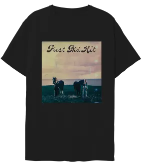 Horse Photo Black T-Shirt