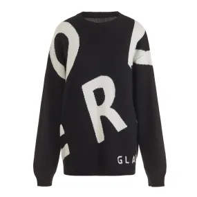 Irregular Logo Jumper Human (Black)