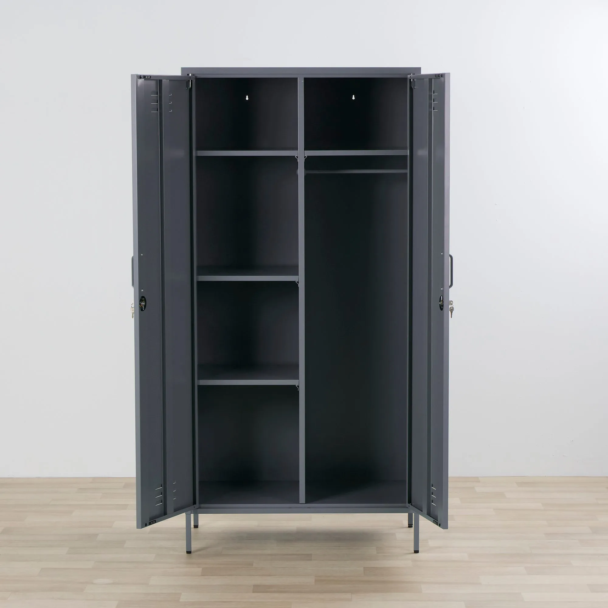 Irvine Double Locker - Charcoal