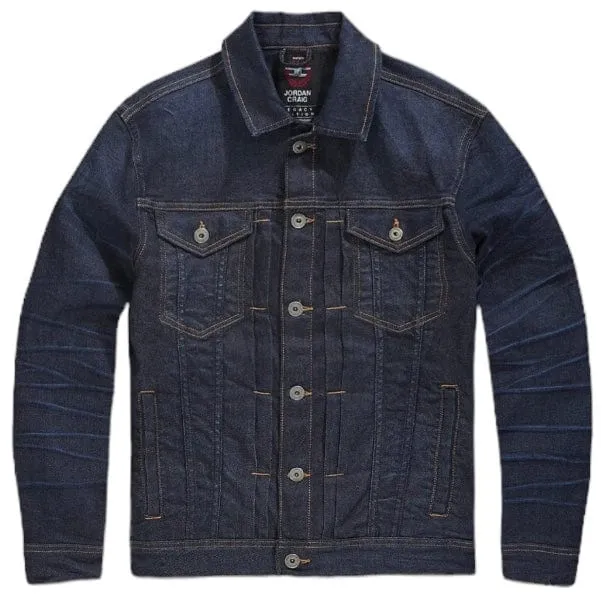 Jordan Craig Gaucho Denim Trucker Jacket (Dark Indigo) JJ1152