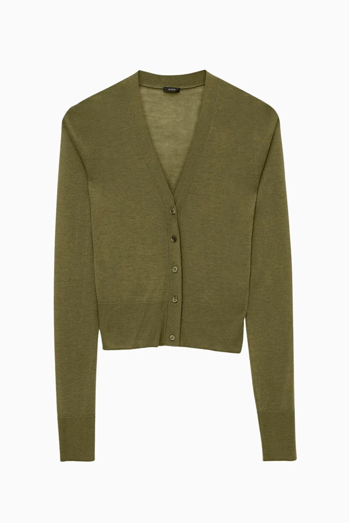 Joseph Cashair V-Neck Cardigan - Dark Olive