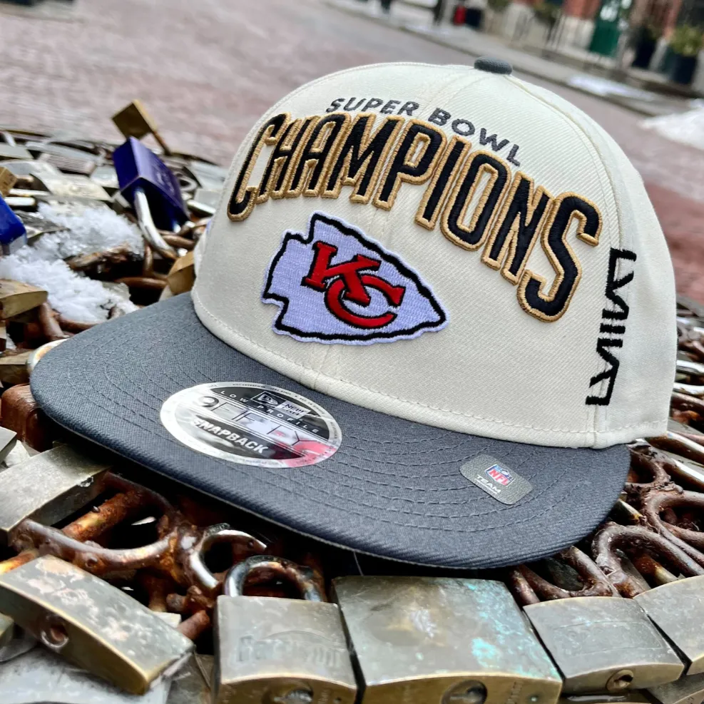 Kansas City Chiefs NFL Super Bowl LVIII Champions 9Fifty Low Profile Snapback Hat