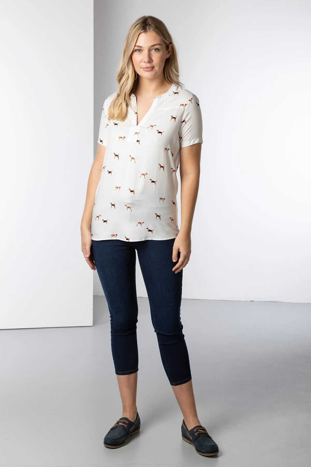 Ladies Short Sleeve Wistow Blouse