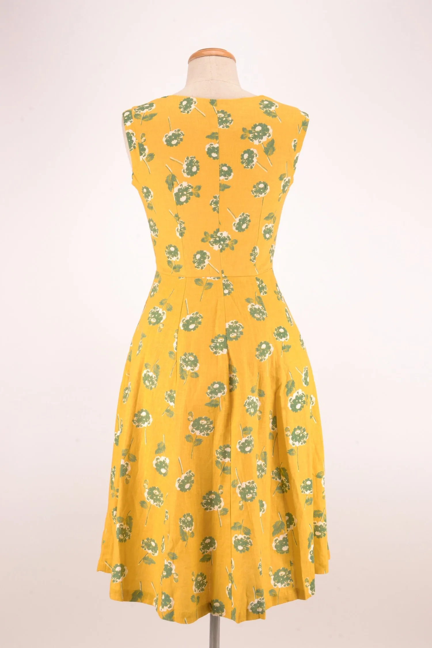 Lemon & Green Linen Dress