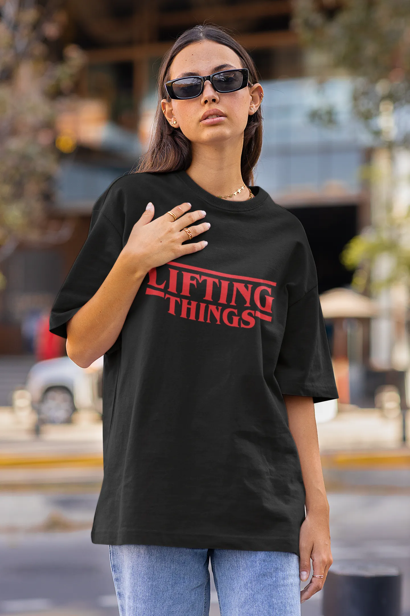 LIFTING THINGS Oversized T-shirt