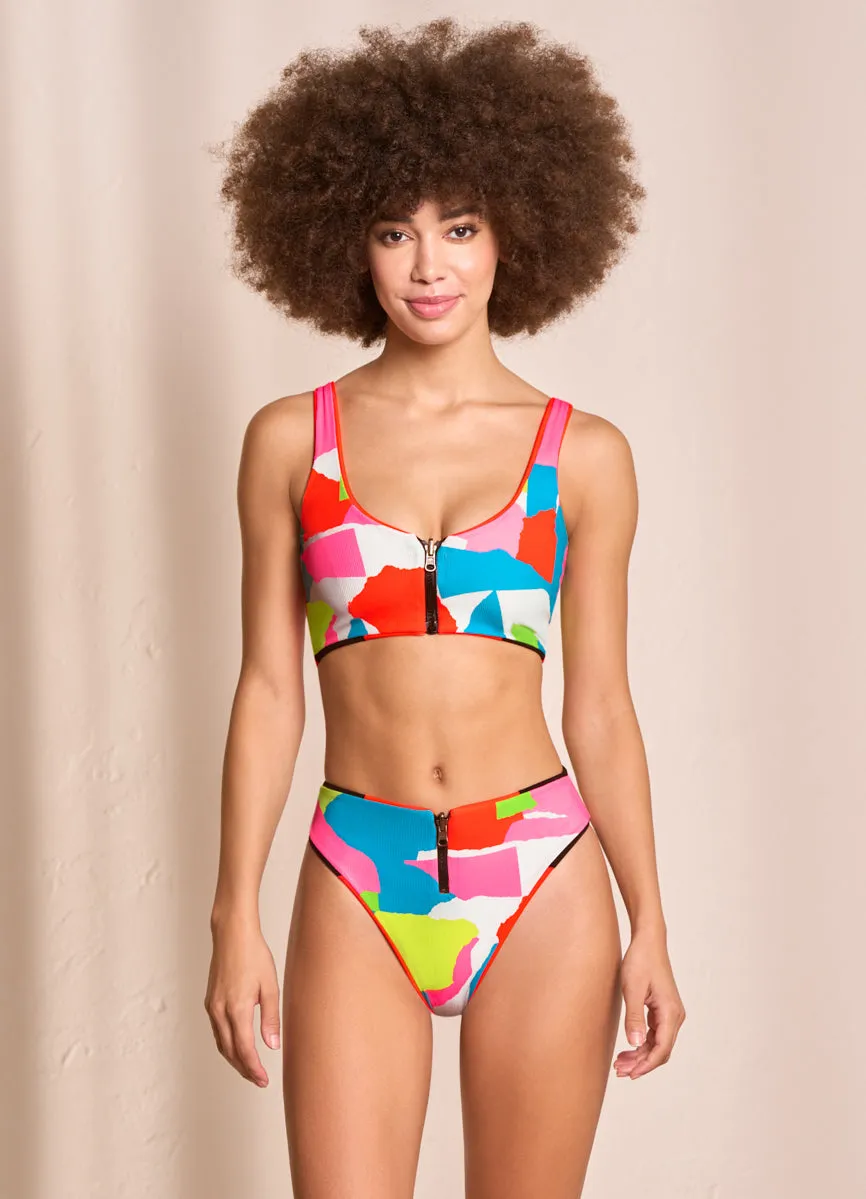 Maaji Fire Mimmi High Rise/High Leg Bikini Bottom