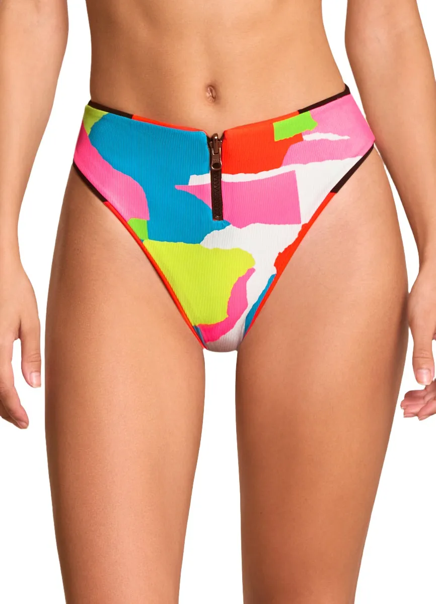 Maaji Fire Mimmi High Rise/High Leg Bikini Bottom