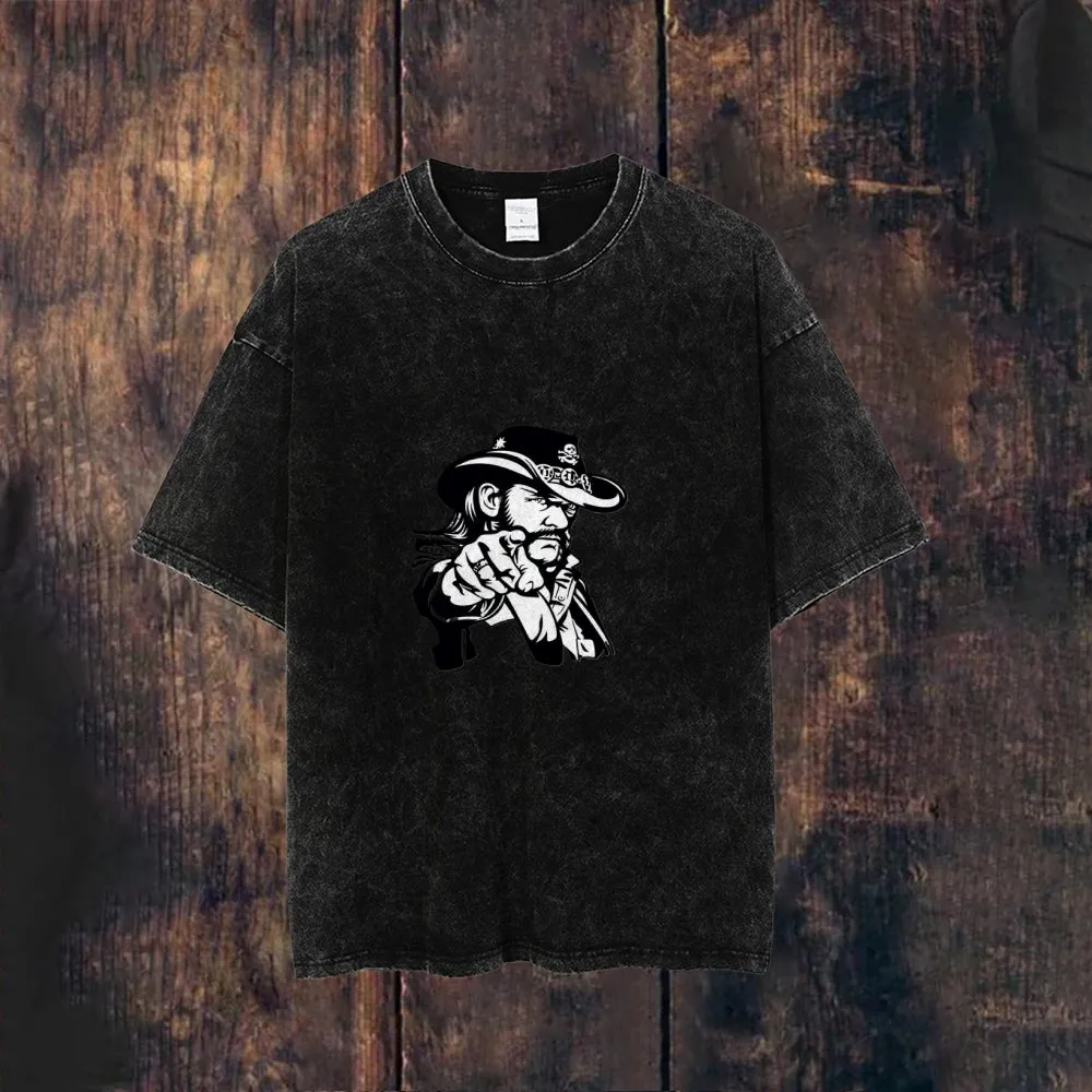 Mens Cowboy Print Tee