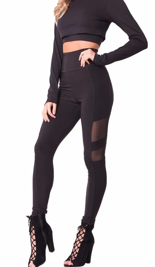 MESH PANEL LEGGINGS