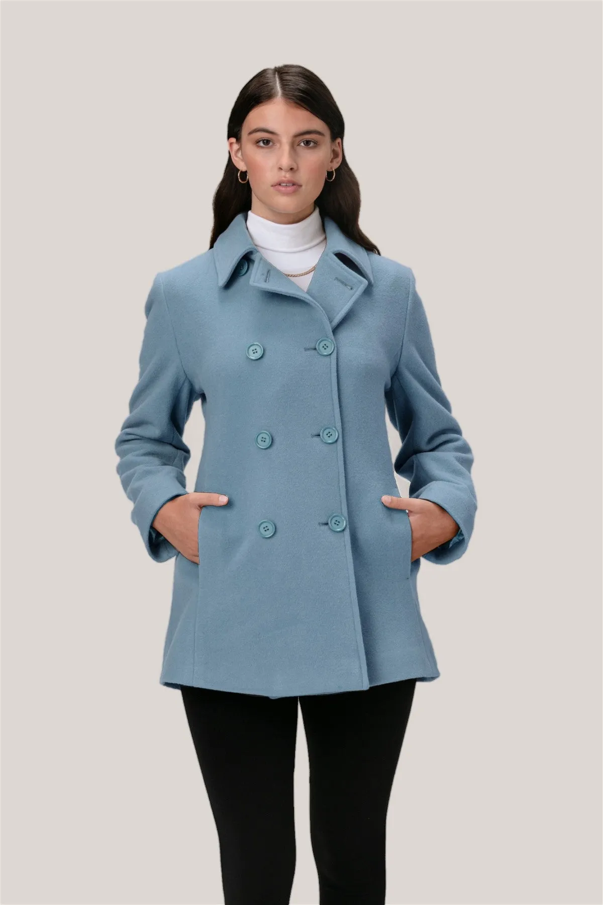 MOLLY Wool & Cashmere Pea Coat 2141