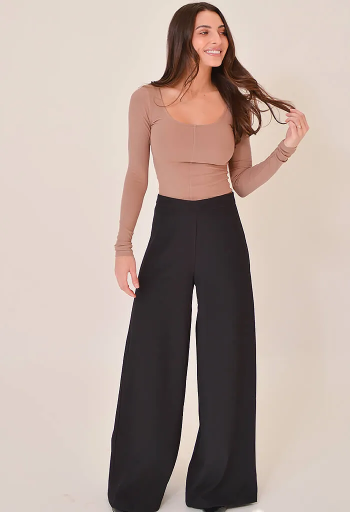 Natalie Flow Pants-Black