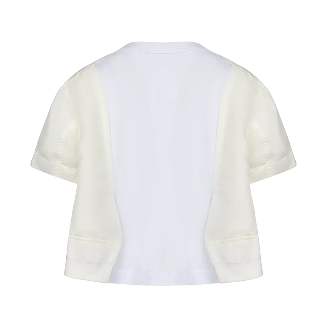 Nylon Twill X Cotton T-Shirt