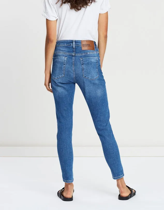 One Teaspoon Cali Blue Freebirds High-Waist Skinny Jeans