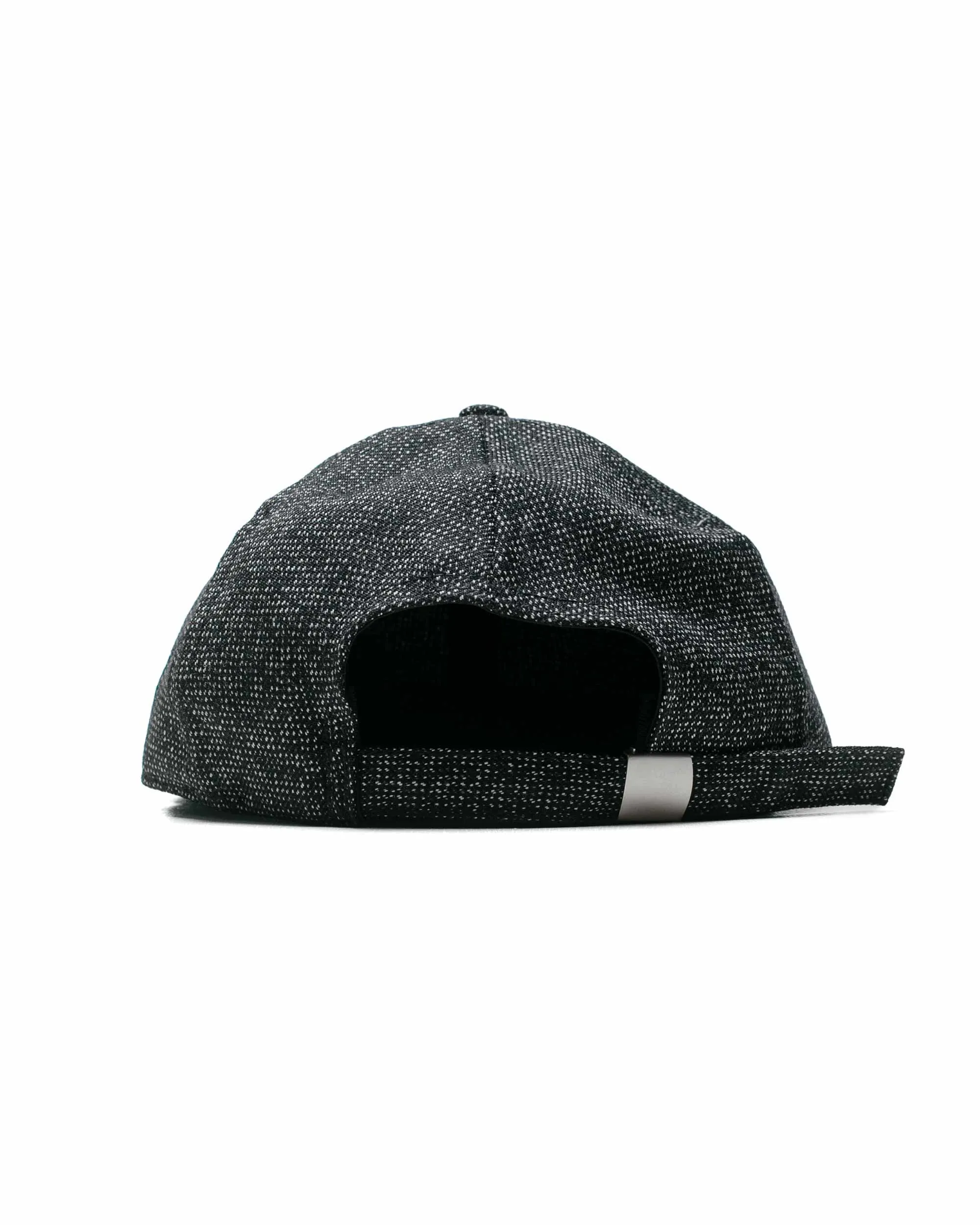 paa Floppy Ball Cap Black Shetland Wool Space Tweed