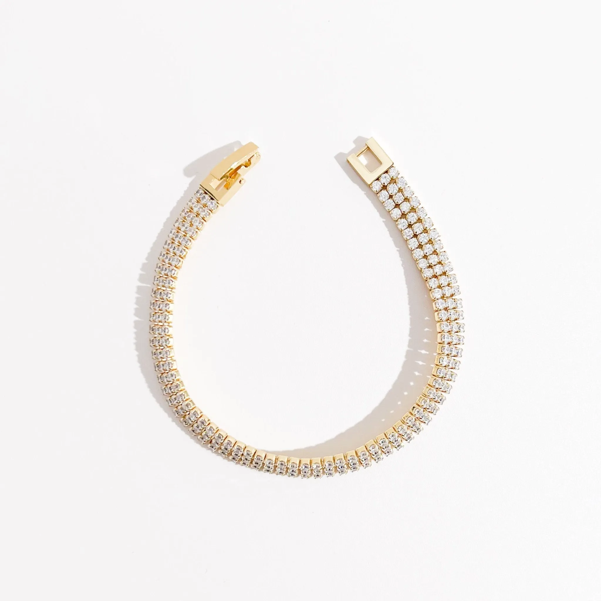 Pave Gems Bracelet in Gold