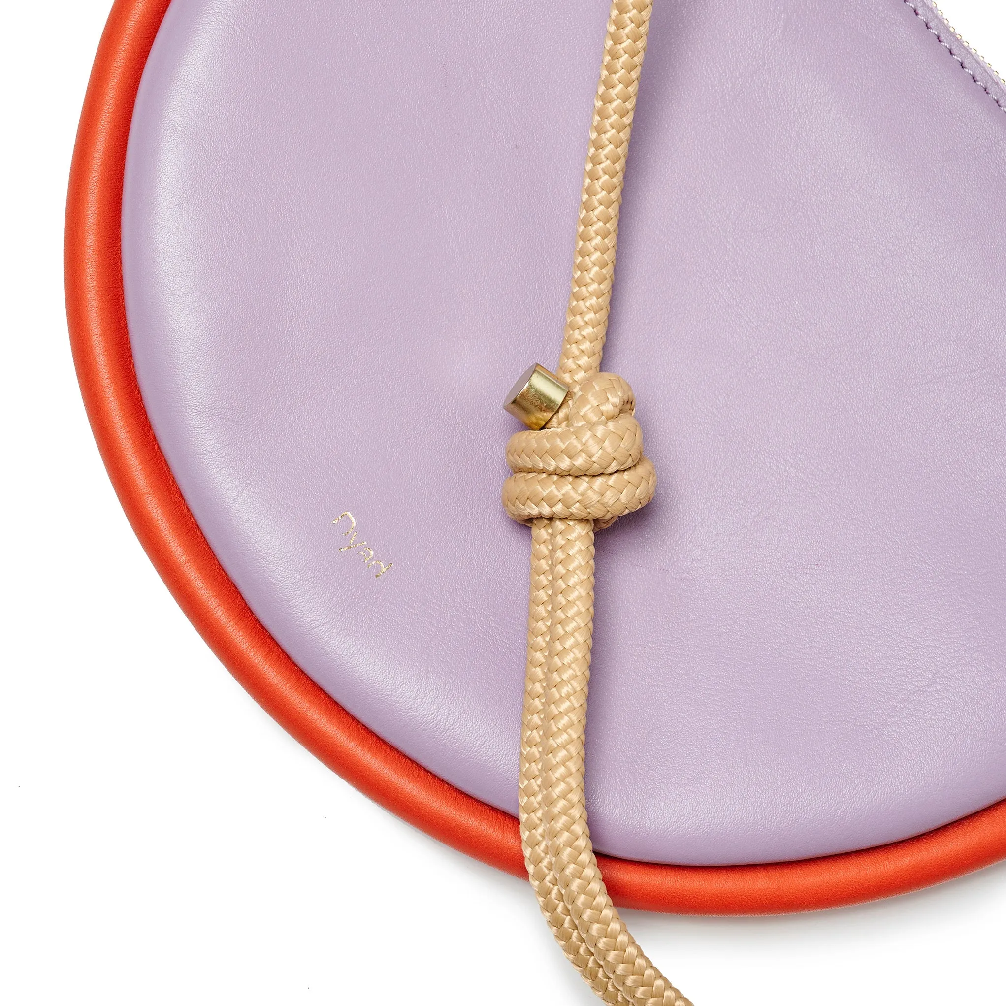 Project Dyad || Lilac / Lobster Red Adjustable Rope Strap Inner small pocket Selene Zipper Bag