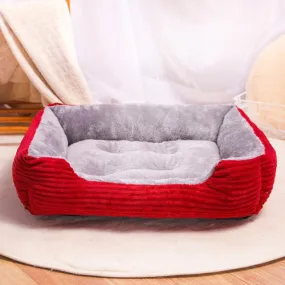 Rectangle Dog Bed Cat Puppy Sofa Warm Pet House