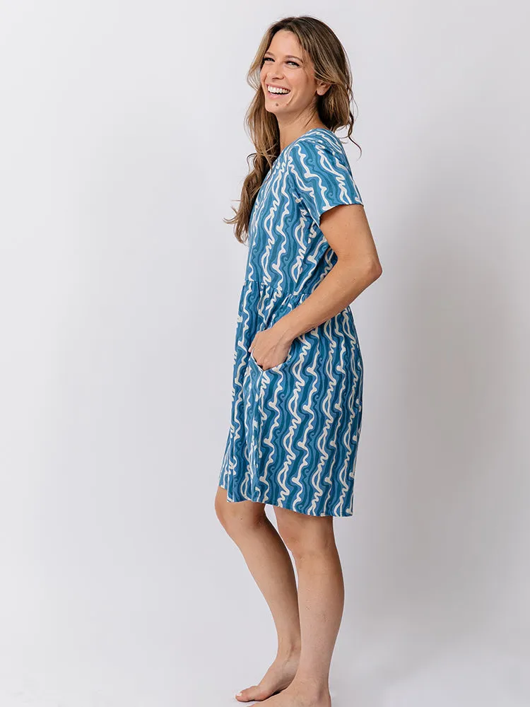 Serenade Dress - Blue Samudra