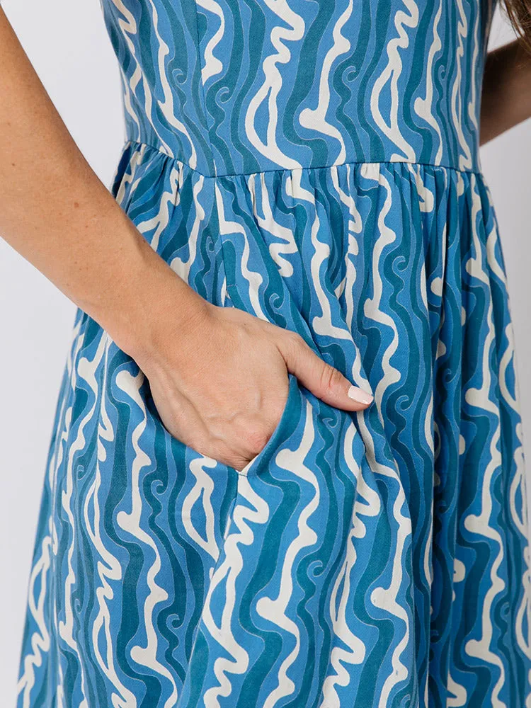 Serenade Dress - Blue Samudra