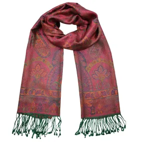 Silk Jacquard Stole (Large) - Various Colours